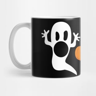 ghosts eating pumpkin Mug